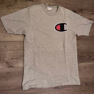 Mens Gray Champion Shortsleeve Tshirt